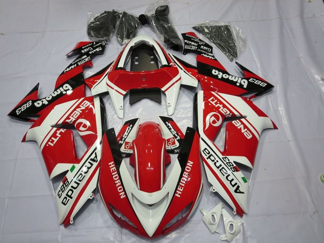 06-07 Blanco Rojo ZX10R Carenados Moto 06-07 Blanco Rojo ZX10R Carenados Moto