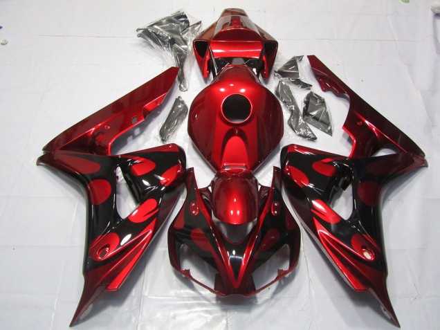 06-07 Caramelo Rojo & Negro CBR1000RR Carenados Moto 06-07 Caramelo Rojo & Negro CBR1000RR Carenados Moto