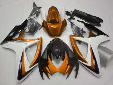 06-07 Degradado Naranja & Blanco GSXR 600-750 Carenados Moto
