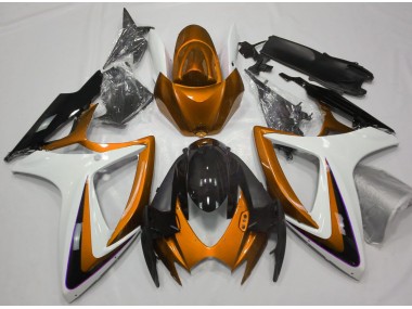 06-07 Degradado Naranja & Blanco GSXR 600-750 Carenados Moto