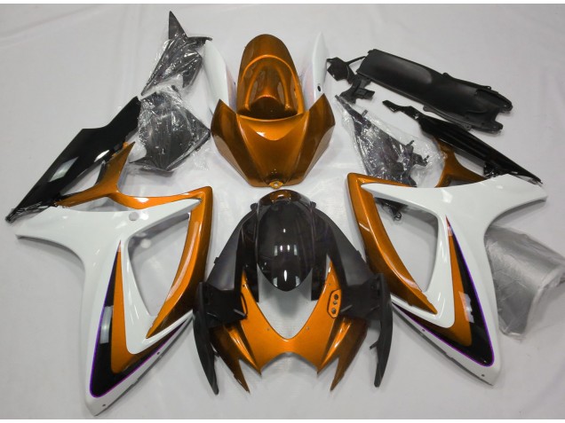 06-07 Degradado Naranja & Blanco GSXR 600-750 Carenados Moto