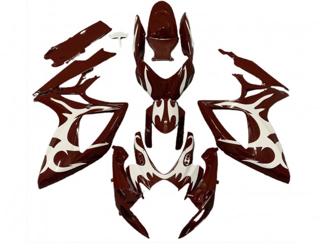 06-07 Granate & Blanco GSXR 600-750 Carenados Moto 06-07 Granate & Blanco GSXR 600-750 Carenados Moto