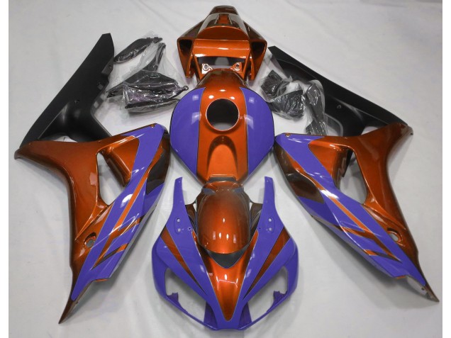 06-07 Naranja Brillante & Azul Oscuro CBR1000RR Carenados Moto 06-07 Naranja Brillante & Azul Oscuro CBR1000RR Carenados Moto