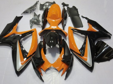06-07 Naranja Brillante Debadged GSXR 600-750 Carenados Moto