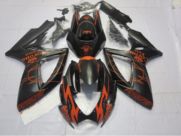 06-07 Naranja Mate GSXR 600-750 Carenados Moto 06-07 Naranja Mate GSXR 600-750 Carenados Moto