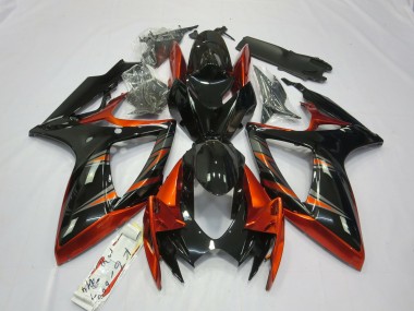 06-07 Naranja & Negro GSXR 600-750 Carenados Moto