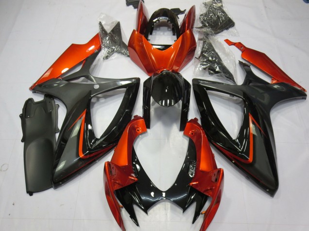 06-07 Naranja Quemado & Gris GSXR 600-750 Carenados Moto 06-07 Naranja Quemado & Gris GSXR 600-750 Carenados Moto