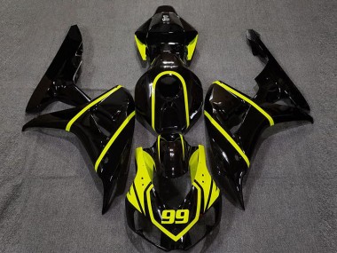 06-07 Negro Brillante & Amarillo Brillante CBR1000RR Carenados Moto