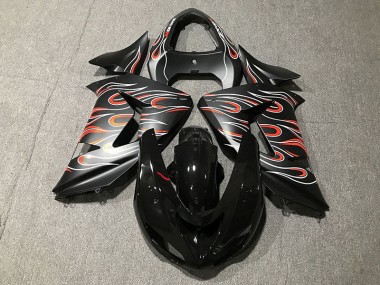 06-07 Negro Mate & Llama ZX10R Carenados Moto