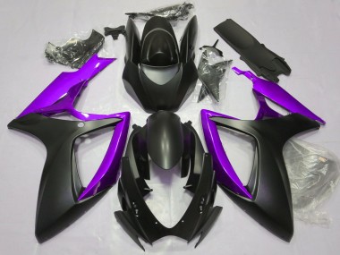 06-07 Negro Mate & Morado GSXR 600-750 Carenados Moto