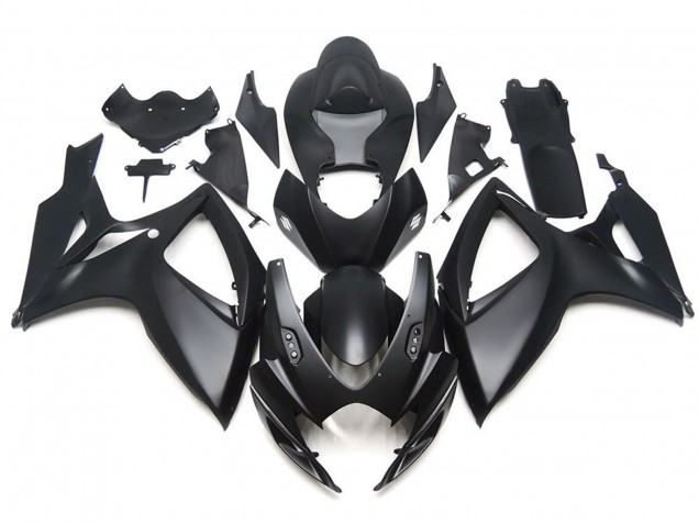 06-07 Negro Mate OEM Estilo Personalizado GSXR 600-750 Carenados Moto 06-07 Negro Mate OEM Estilo Personalizado GSXR 600-750 Carenados Moto