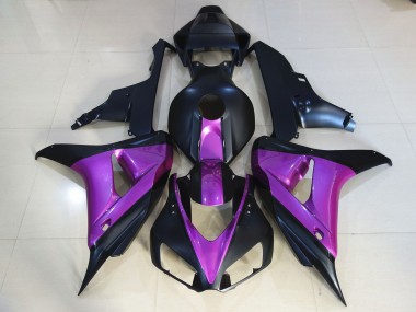06-07 Negro Mate Púrpura CBR1000RR Carenados Moto
