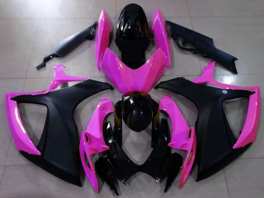 06-07 Negro Mate & Rosa GSXR 600-750 Carenados Moto