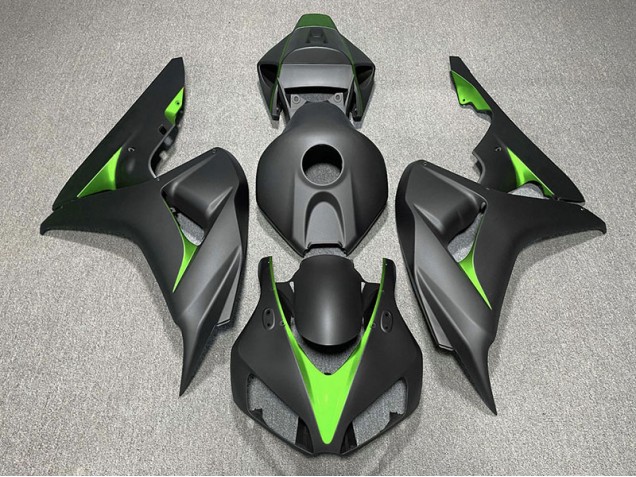 06-07 Negro Mate & Verde CBR1000RR Carenados Moto 06-07 Negro Mate & Verde CBR1000RR Carenados Moto