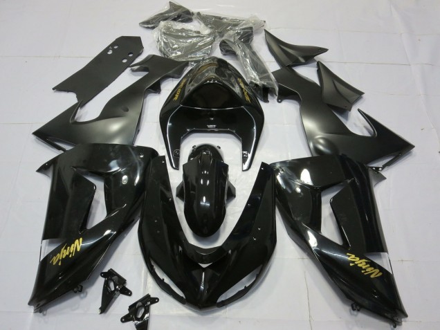 06-07 Oro Negro Brillante ZX10R Carenados Moto 06-07 Oro Negro Brillante ZX10R Carenados Moto