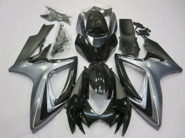 06-07 Plata Clara & Negra GSXR 600-750 Carenados Moto