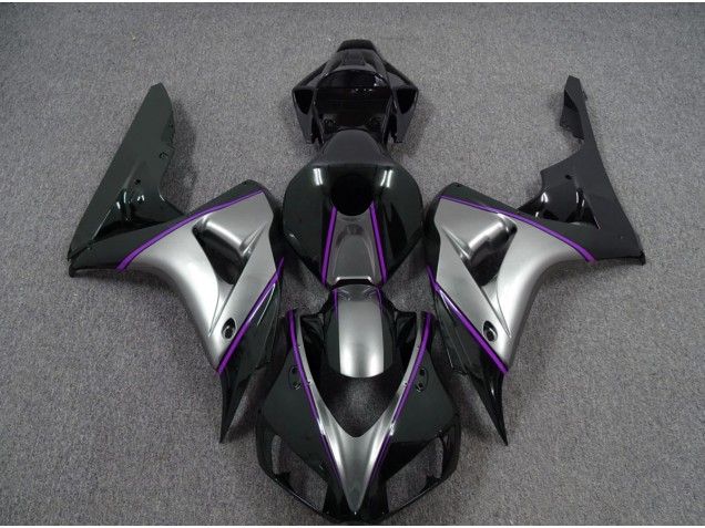 06-07 Plata Con Raya Diplomática De Color Morado Oscuro CBR1000RR Carenados Moto 06-07 Plata Con Raya Diplomática De Color Morado Oscuro CBR1000RR Carenados Moto