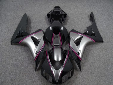 06-07 Plata Con Raya Diplomática Rosa CBR1000RR Carenados Moto