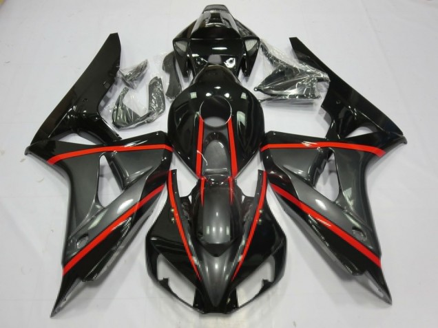 06-07 Plata & Negro CBR1000RR Carenados Moto 06-07 Plata & Negro CBR1000RR Carenados Moto