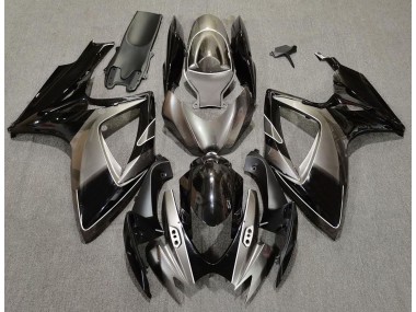 06-07 Plata Oscura & Negro GSXR 600-750 Carenados Moto