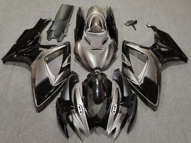 06-07 Plata Oscura & Negro GSXR 600-750 Carenados Moto