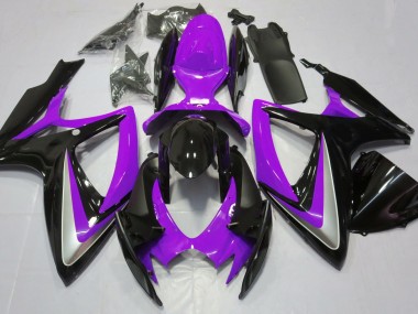 06-07 Púrpura Brillante Debadged GSXR 600-750 Carenados Moto