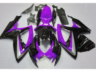 06-07 Púrpura Brillante Debadged GSXR 600-750 Carenados Moto
