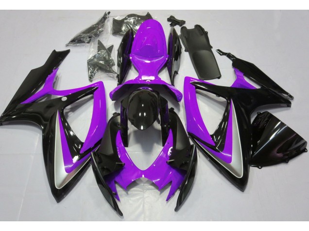 06-07 Púrpura Brillante Debadged GSXR 600-750 Carenados Moto 06-07 Púrpura Brillante Debadged GSXR 600-750 Carenados Moto