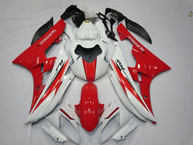 06-07 Rojo Blanco Estilo OEM R6 Carenados Moto 06-07 Rojo Blanco Estilo OEM R6 Carenados Moto