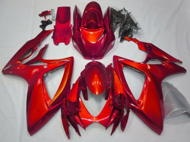 06-07 Rojo Brillante Liso GSXR 600-750 Carenados Moto