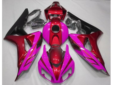 06-07 Rojo Brillante & Rosa CBR1000RR Carenados Moto