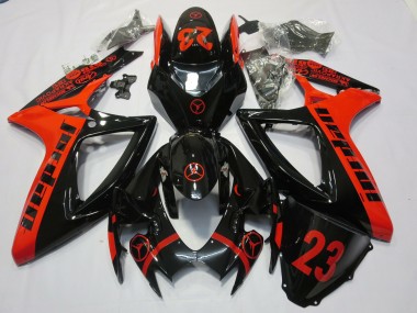 06-07 Rojo Jordan GSXR 600-750 Carenados Moto