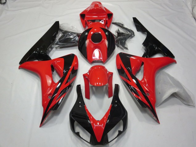 06-07 Rojo Negro OEM Estilo Sin Calcomanías CBR1000RR Carenados Moto 06-07 Rojo Negro OEM Estilo Sin Calcomanías CBR1000RR Carenados Moto
