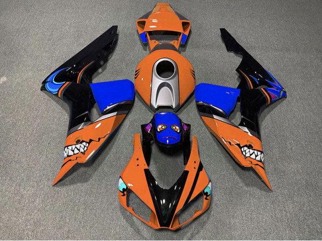 06-07 Tiburón Naranja CBR1000RR Carenados Moto 06-07 Tiburón Naranja CBR1000RR Carenados Moto