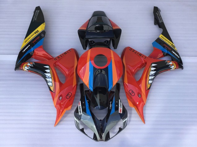 06-07 Tiburón Rojo CBR1000RR Carenados Moto 06-07 Tiburón Rojo CBR1000RR Carenados Moto
