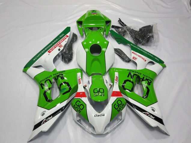 06-07 Verde & Blanco CBR1000RR Carenados Moto 06-07 Verde & Blanco CBR1000RR Carenados Moto