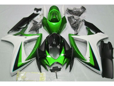06-07 Verde Blanco GSXR 600-750 Carenados Moto