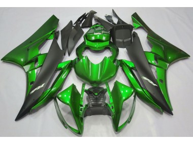 06-07 Verde Metalizado & Negro R6 Carenados Moto