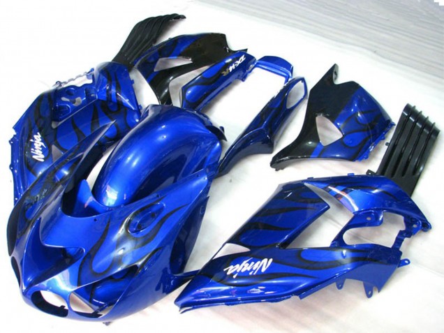 06-11 Llama Azul ZX14R Carenados Moto 06-11 Llama Azul ZX14R Carenados Moto