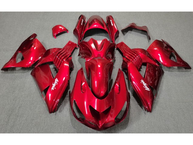 06-11 Rojo Brillante ZX14R Carenados Moto 06-11 Rojo Brillante ZX14R Carenados Moto