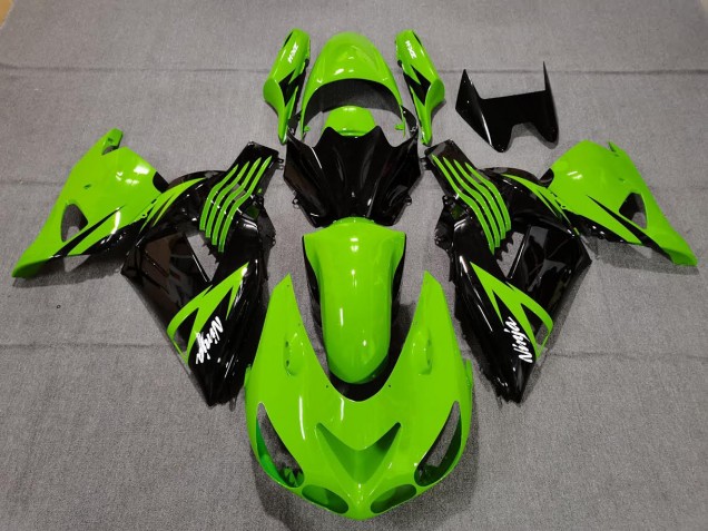 06-11 Verde Lima & Negro ZX14R Carenados Moto