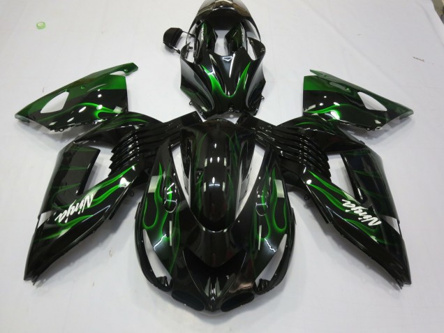 06-11 Verde Llama ZX14R Carenados Moto 06-11 Verde Llama ZX14R Carenados Moto