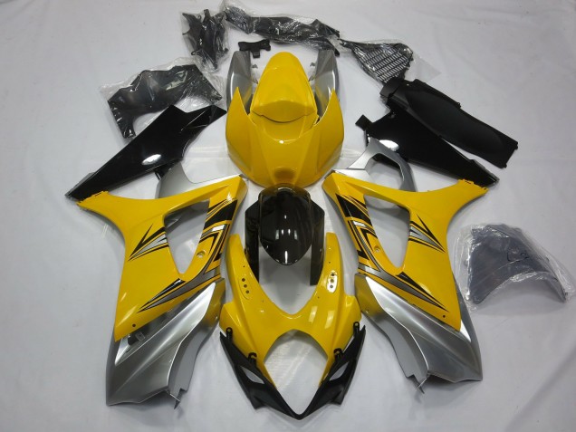 07-08 Amarillo Plata GSXR 1000 Carenados Moto