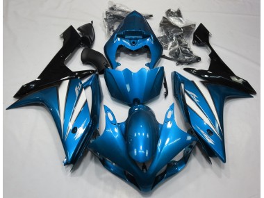 07-08 Azul Claro Blanco & Negro R1 Carenados Moto