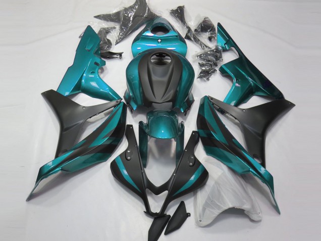 07-08 Azul Claro & Negro Mate CBR600RR Carenados Moto 07-08 Azul Claro & Negro Mate CBR600RR Carenados Moto