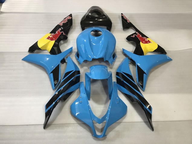 07-08 Azul Claro Rojo Toro CBR600RR Carenados Moto 07-08 Azul Claro Rojo Toro CBR600RR Carenados Moto