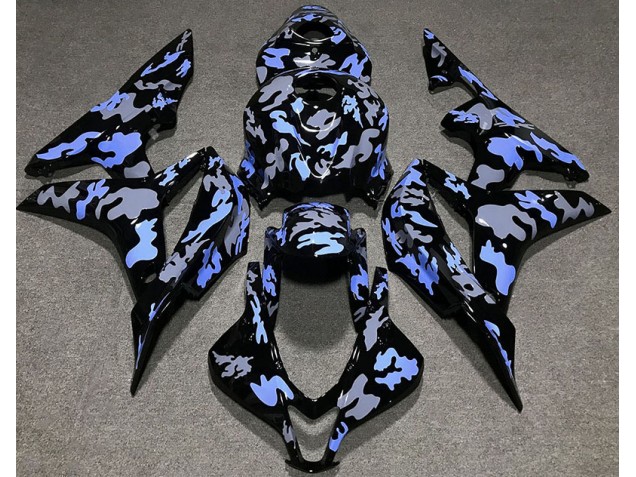07-08 Azul & Gris Camuflaje CBR600RR Carenados Moto 07-08 Azul & Gris Camuflaje CBR600RR Carenados Moto