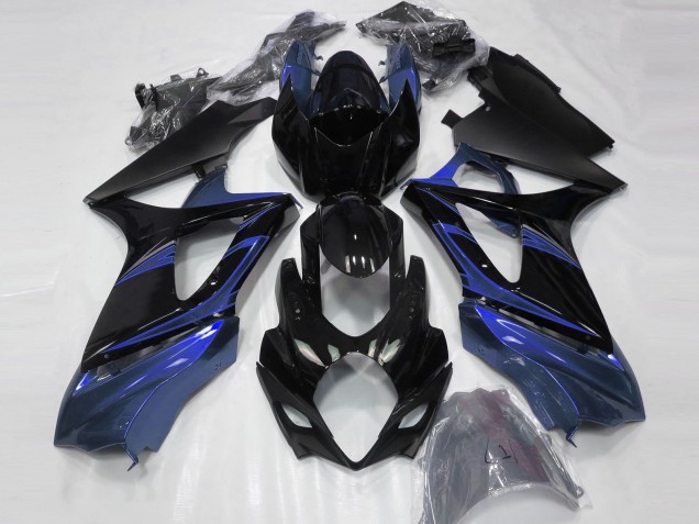 07-08 Azul & Negro Brillante GSXR 1000 Carenados Moto