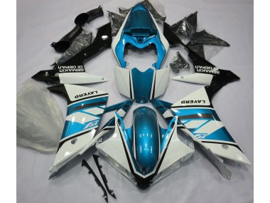 07-08 Blanco Brillante & Azul Claro R1 Carenados Moto