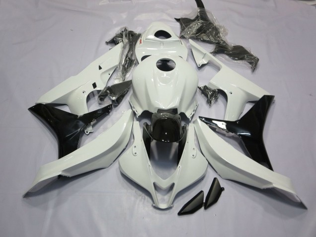 07-08 Blanco Brillante & Negro CBR600RR Carenados Moto 07-08 Blanco Brillante & Negro CBR600RR Carenados Moto